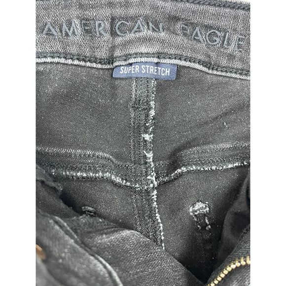 American Eagle Studded Trim Hi-Rise black Jegging Size 2 - Picture 10 of 10